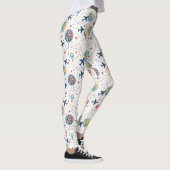 Global Travel Aviation Pattern (1) Leggings (Rechts)
