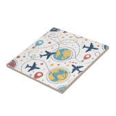 Global Travel Aviation Pattern (1) Tegeltje (Zijkant)