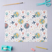 Global Travel Aviation Pattern (1) Tissuepapier (Craft)