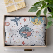 Global Travel Aviation Pattern (1) Tissuepapier (Geschenk)