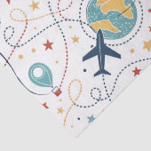 Global Travel Aviation Pattern (1) Tissuepapier (Detail)