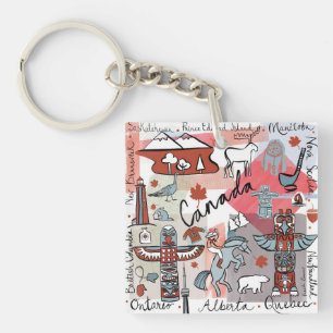 Global Travel - Canada Sleutelhanger