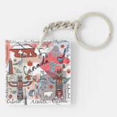 Global Travel - Canada Sleutelhanger (Achterkant)