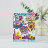 Global Travel - Hongkong Briefkaart (Staand voorkant)