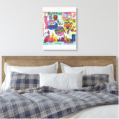 Global Travel - Hongkong Canvas Afdruk (Insitu (Slaapkamer))