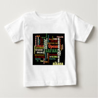 Global Travel Language Collage t - shirts en t-shi