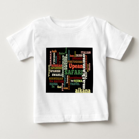 Global Travel Language Collage t - shirts en t-shi (Voorkant)