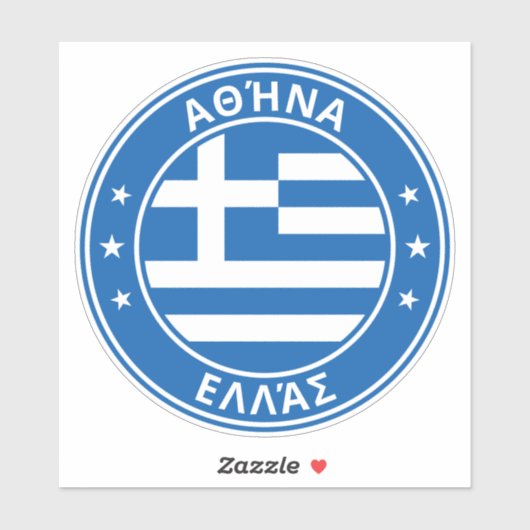 Global Traveler - Αtracoτ α | Athene, Ελλάς | Grie Sticker (Vel)