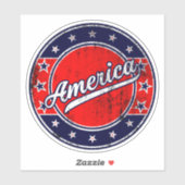 Global Traveler - Amerika | Amerikaanse Sticker (Vel)