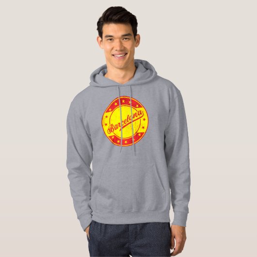 Global Traveler - Barcelona, Spanje Hoodie (Voorkant volledig)