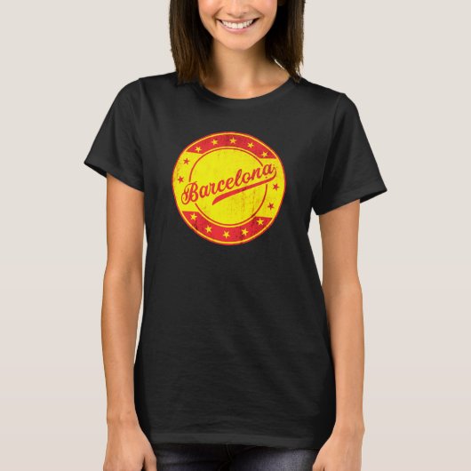 Global Traveler - Barcelona, Spanje T-shirt (Voorkant)