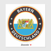 Global Traveler - Bayern | Beieren (bewerking) Sticker (Vel)