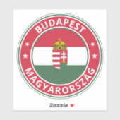Global Traveler - Boedapest, Magyarország | Hongar Sticker (Vel)