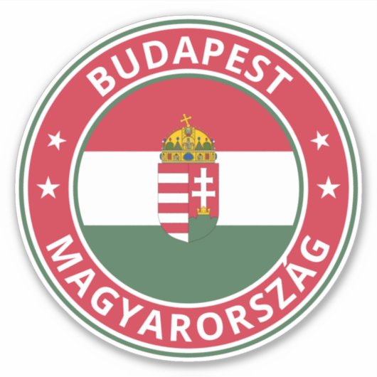 Global Traveler - Boedapest, Magyarország | Hongar Sticker (Voorkant)