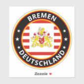 Global Traveler - Bremen, Deutschland (Edit) Sticker (Vel)