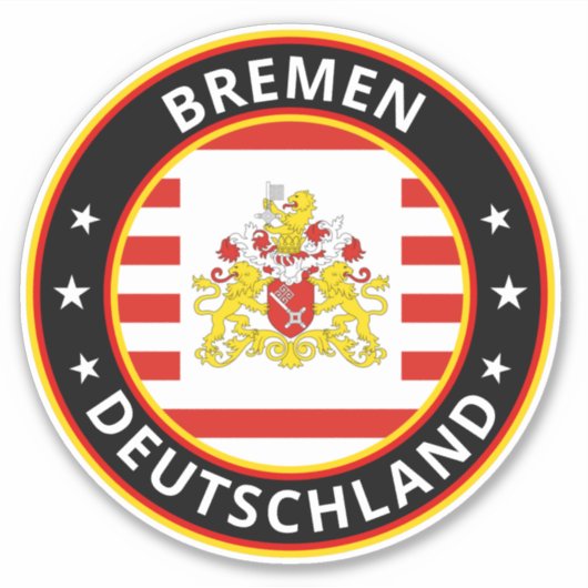 Global Traveler - Bremen, Deutschland (Edit) Sticker (Voorkant)