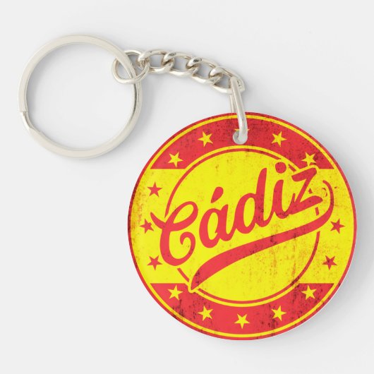Global Traveler - Cadiz, Spanje Sleutelhanger (Voorkant)