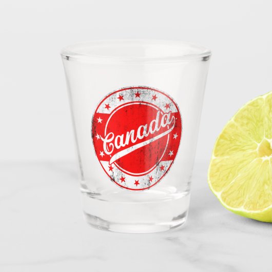 Global Traveler - Canada Shot Glas (Voorkant)