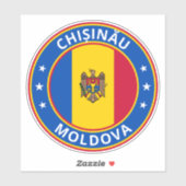 Global Traveler - Chișinău, Moldavië Sticker (Vel)