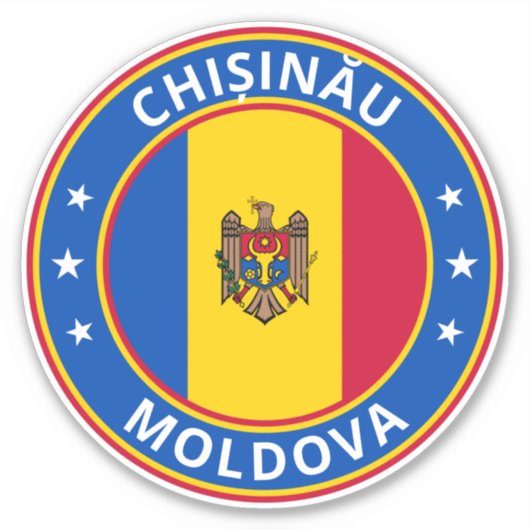Global Traveler - Chișinău, Moldavië Sticker (Voorkant)