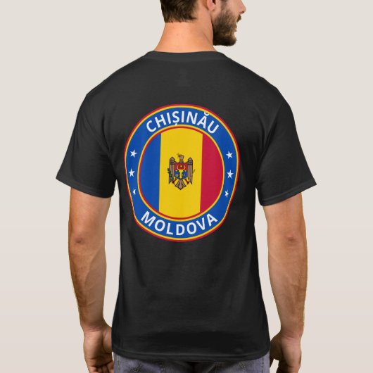 Global Traveler - Chișinău, Moldavië T-shirt (Achterkant)