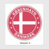 Global Traveler - 'City', Danmark | Denemarken (be Sticker (Vel)