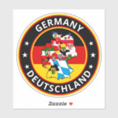 Global Traveler - Deutschland | Duitsland (Bewerke Sticker (Vel)