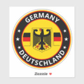 Global Traveler - Deutschland | Duitsland (Bewerke Sticker (Vel)