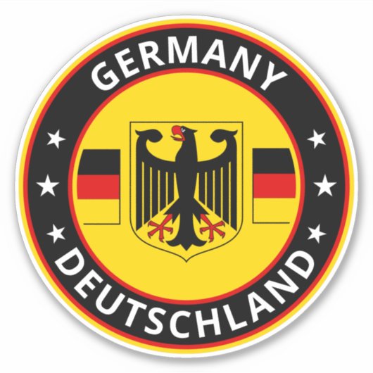 Global Traveler - Deutschland | Duitsland (Bewerke Sticker (Voorkant)