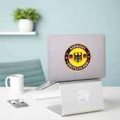 Global Traveler - Deutschland | Duitsland (Bewerke Sticker (Laptop op bureau)
