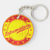 Global Traveler - Extremadura, Spanje Sleutelhanger (Achterkant)