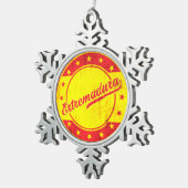 Global Traveler - Extremadura, Spanje Tin Sneeuwvlok Ornament (Rechts)