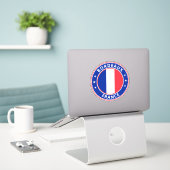 Global Traveler - France "City" (Edit) Sticker (Laptop op bureau)