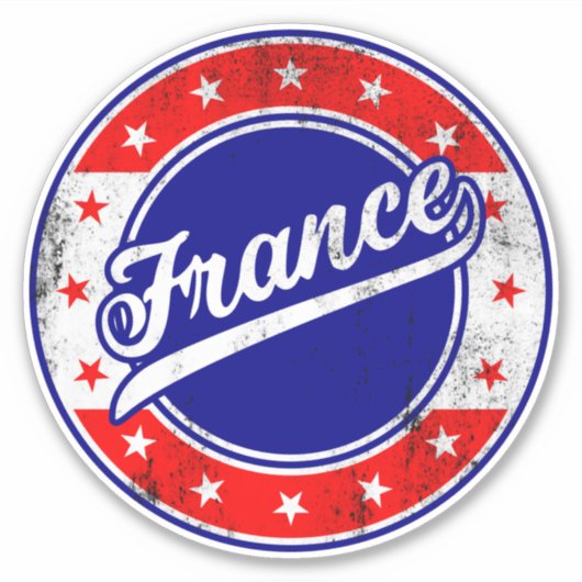 Global Traveler - Frankrijk Sticker (Voorkant)