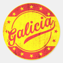 Global Traveler - Galicië, Spanje Ronde Sticker