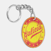 Global Traveler - Galicië, Spanje Sleutelhanger (Voorkant Links)