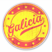 Global Traveler - Galicië, Spanje Sticker (Voorkant)