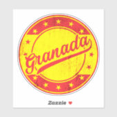 Global Traveler - Granada, Spanje Sticker (Vel)