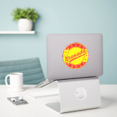 Global Traveler - Granada, Spanje Sticker (Laptop op bureau)