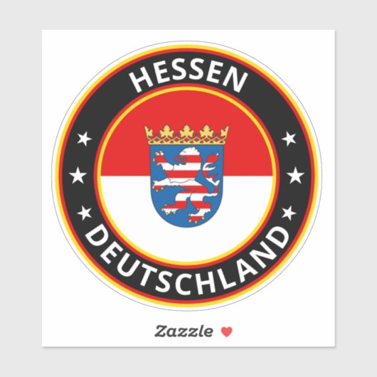 Global Traveler - Hessen, Deutschland (Edit) Sticker (Vel)
