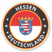 Global Traveler - Hessen, Deutschland (Edit) Sticker (Voorkant)