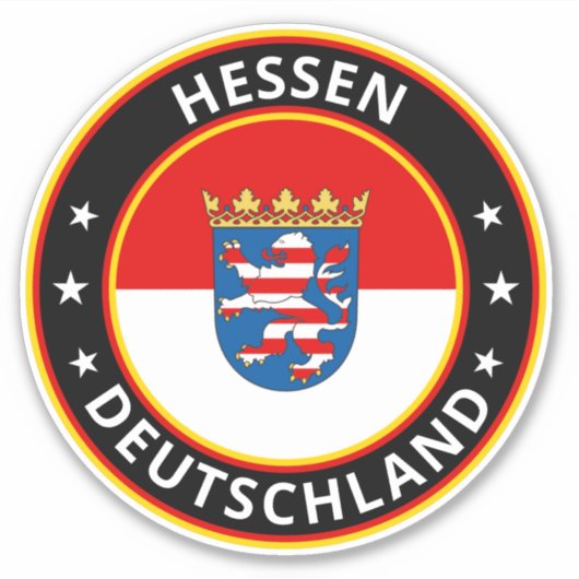 Global Traveler - Hessen, Deutschland (Edit) Sticker (Voorkant)
