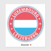 Global Traveler - Lëtzebuerg | Luxemburg Sticker (Vel)