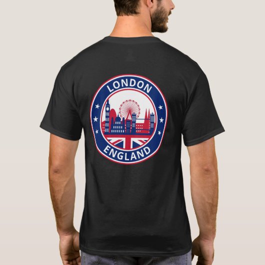 Global Traveler - Londen, Engeland (Edit) T-Shirt (Achterkant)