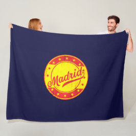 Global Traveler - Madrid, Spanje Fleece Deken