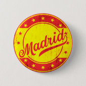 Global Traveler - Madrid, Spanje Ronde Button 5,7 Cm (Voorkant)