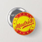 Global Traveler - Madrid, Spanje Ronde Button 5,7 Cm (Voorkant /achterkant)