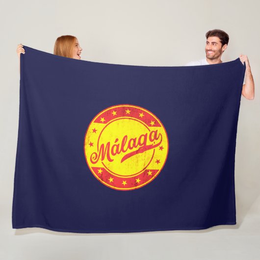 Global Traveler - Malaga, Spanje Fleece Deken (In situ)
