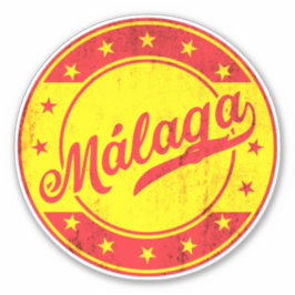Global Traveler - Malaga, Spanje Sticker