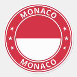 Global Traveler - Monaco Ronde Sticker